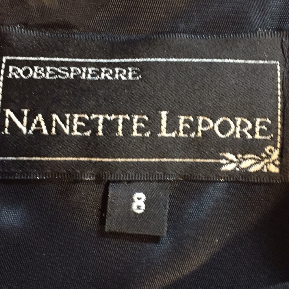 Nanette Lepore Robespierre Black capsleeved fitted - Picture 4 of 7